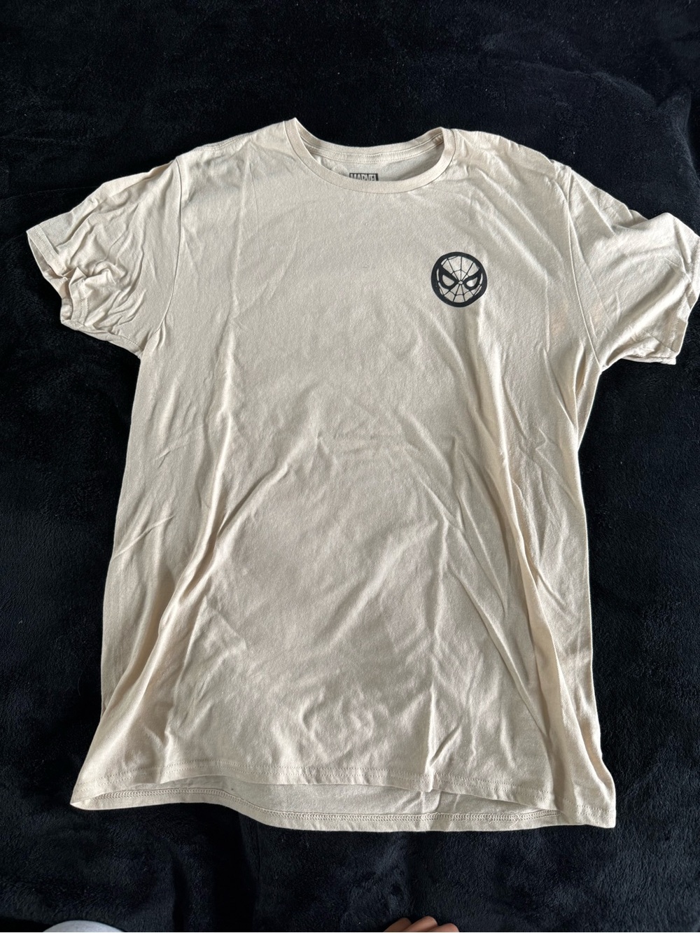 Marvel Cream Short-Sleeve Spider Emblem Tee